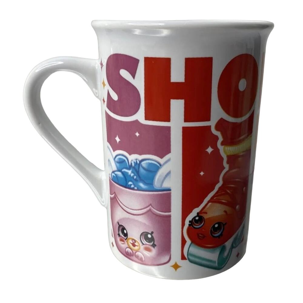 Shopkins Mugs Coffee Cup‎ 4" Cute Rainbow Pattern